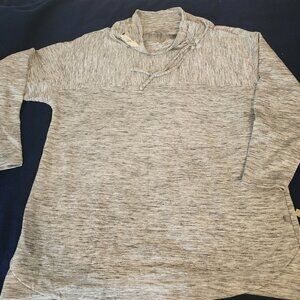 T by Talbot Soft Heather Grey Cowl Neck Sweatshirt Sz X